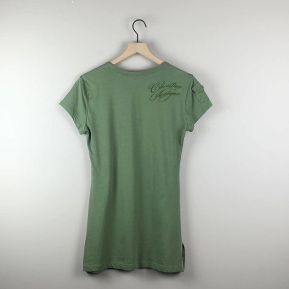 NWT Christian Audigier Embellished Top (Large) - Picture 4 of 7